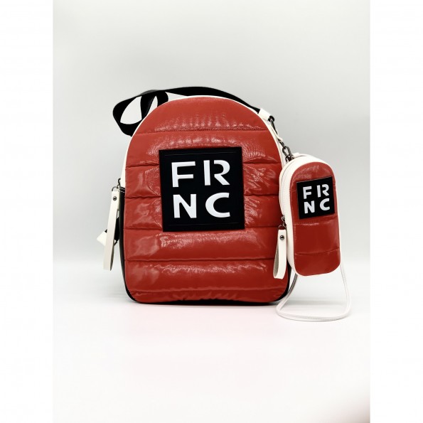 FRNC σακίδιο - τσάντα ώμου γυαλιστερό καπιτονέ κόκκινο 2309 ΤΣΑΝΤΕΣ Γυναικεια Κοσμηματα roihandmade.com