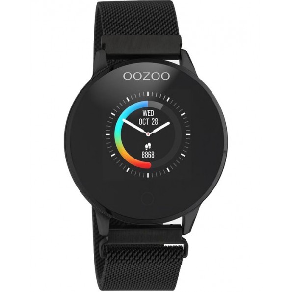 Ρολόι oozoo smartwatch μαύρο μπρασελέ Q00119 ΡΟΛΟΓΙΑ  Γυναικεια Κοσμηματα roihandmade.com