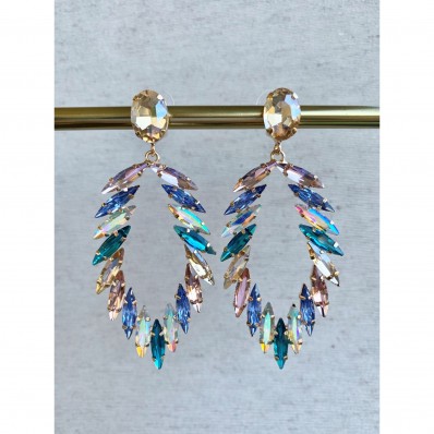 Evening colorful earrings 