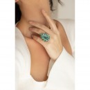 γυναικεια κοσμηματα - Δαχτυλίδι αυξομείωσης σμαραγδί κρύσταλλα  ΔΑΧΤΥΛΙΔΙΑ Γυναικεια Κοσμηματα roihandmade.com
