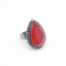 γυναικεια κοσμηματα - Δαχτυλίδι κρύσταλλο κόκκινο δάκρυ  ΔΑΧΤΥΛΙΔΙΑ Γυναικεια Κοσμηματα roihandmade.com
