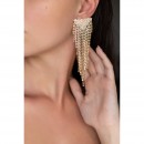 evening earrings - Earrings long impressive white crystals  EARRINGS