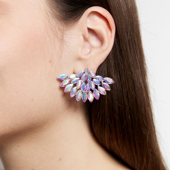 evening earrings - Venezia crystal iridescent earrings EARRINGS