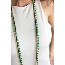 Long triple necklace green NECKLACES